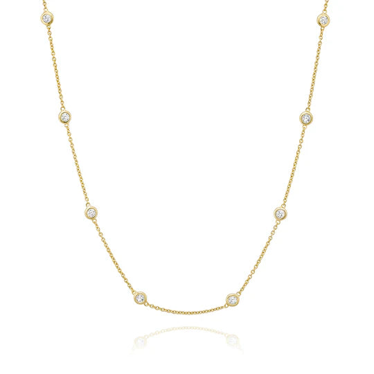 Diamond by the Yard Necklace in Yellow