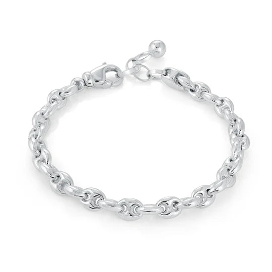 Classic Coffee Bean Bracelet in White