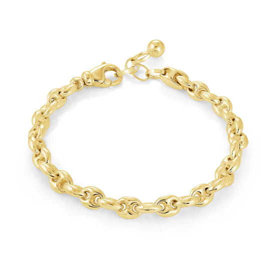 Classic Coffee Bean Bracelet in Yellow