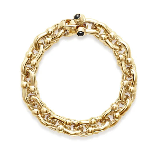 Large Marine Link Bracelet in Yellow