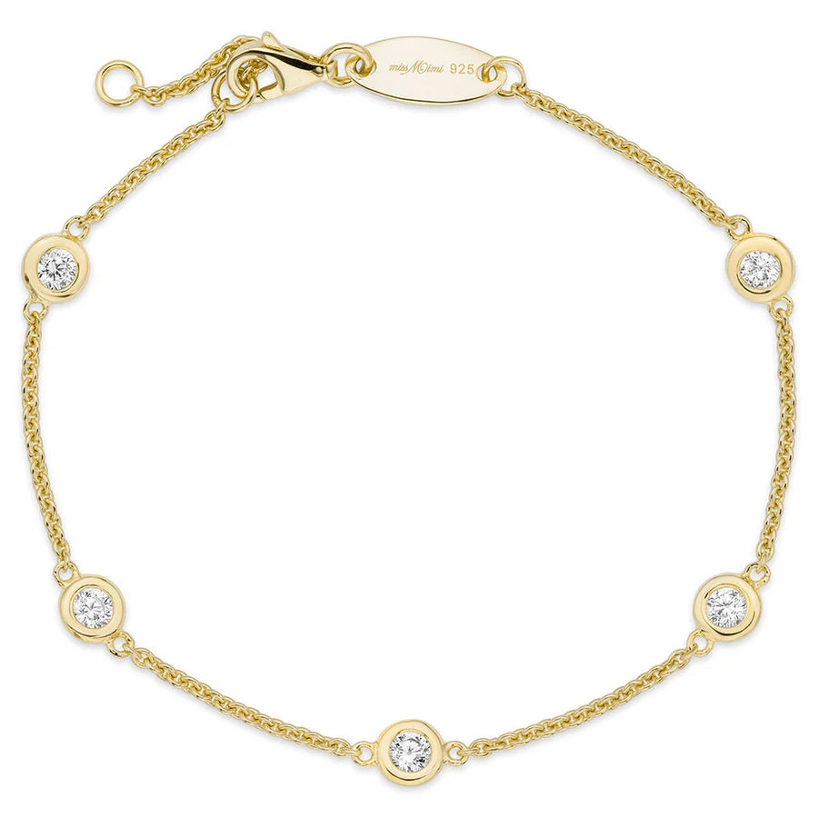MM-Diamond by the Yard Bracelet in Yellow