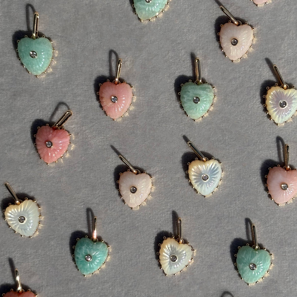 Isabel Mother of Pearl Heart Necklace