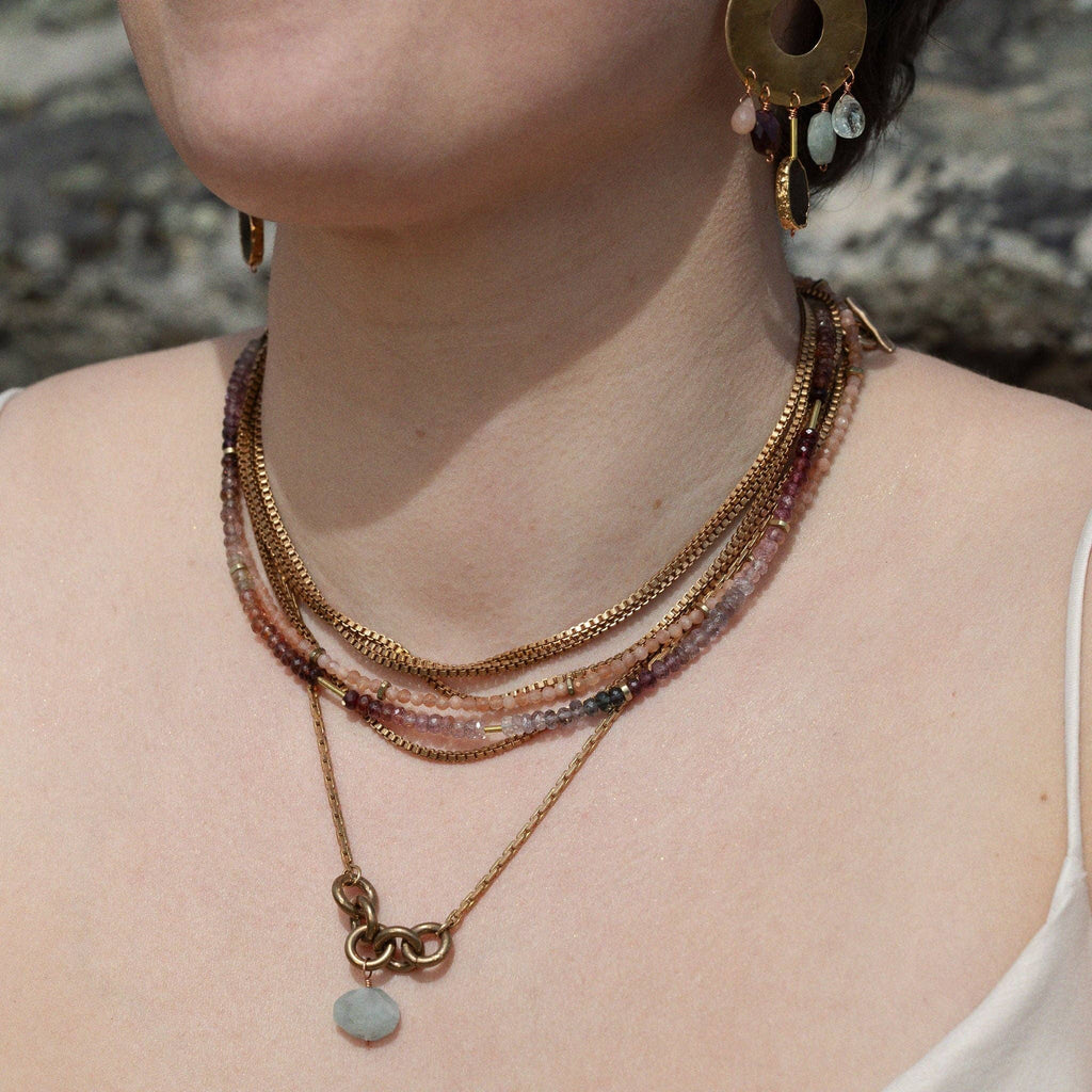 HG-SS26 Mara Necklace: Aquamarine