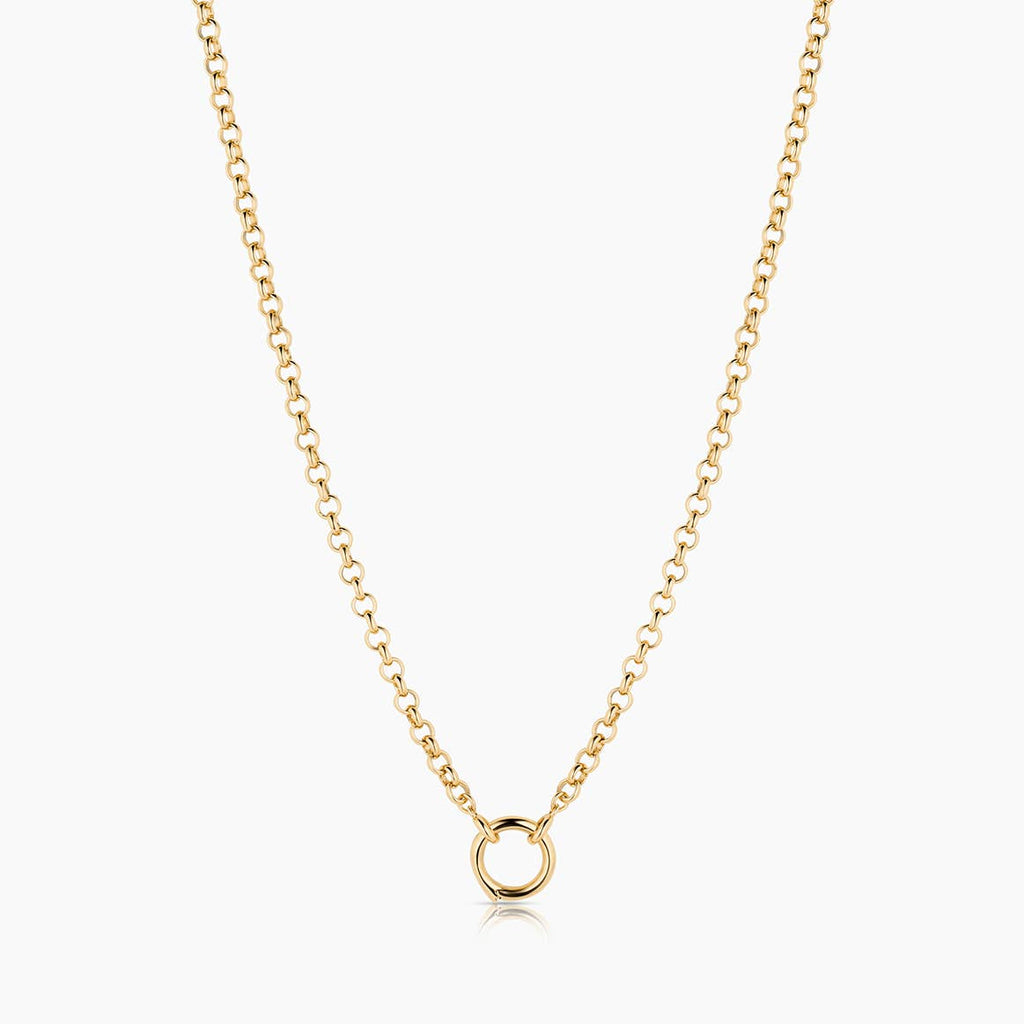 Vienna Charm Necklace | 18-20 Inch: Rhodium Plated