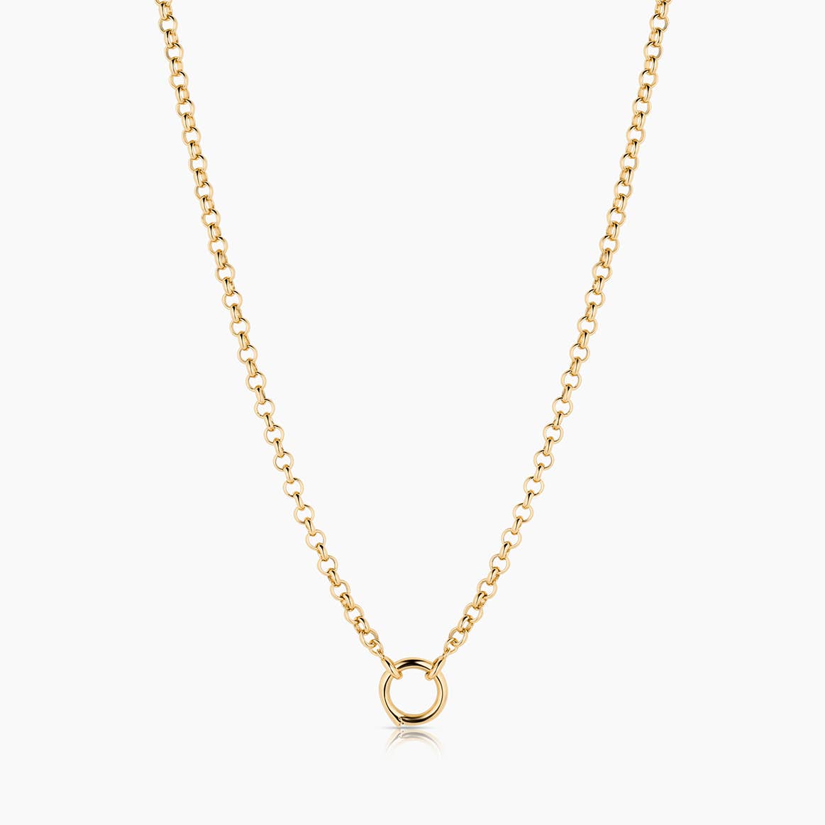 Vienna Charm Necklace | 18-20 Inch: Rhodium Plated