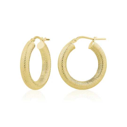 TEXTURED HOOP 15MM IN YELLOW