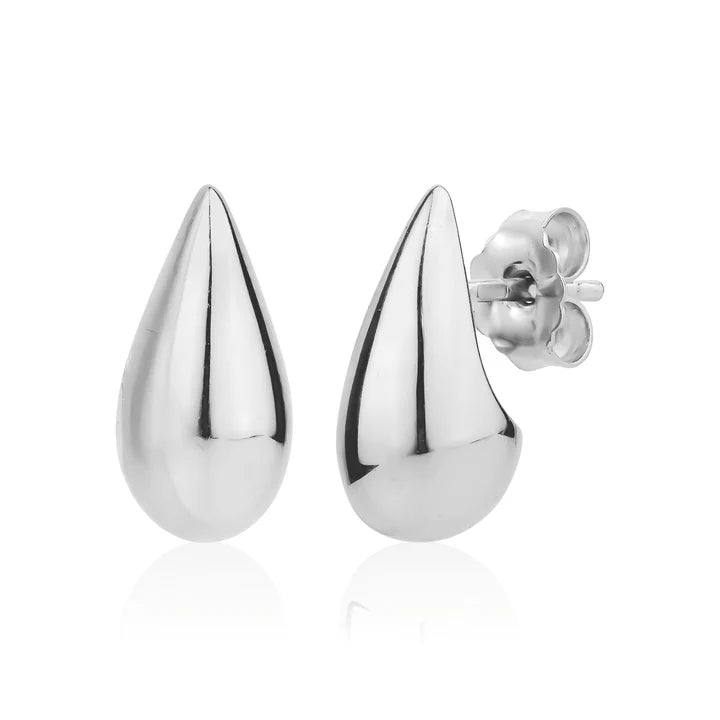 MINI PEAR STUDS IN WHITE