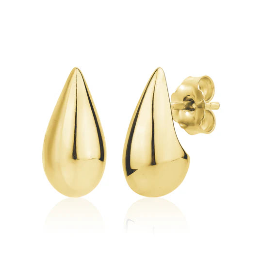 MINI PEAR STUDS IN YELLOW