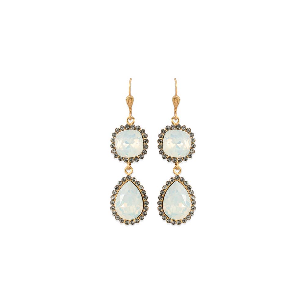 Ingrid Earring: White Opal