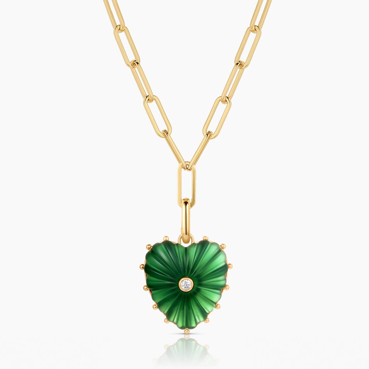 Malene Jade Clip Necklace