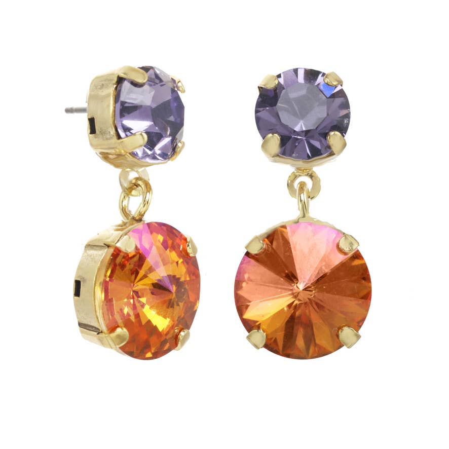 Felicia Earrings: Purple