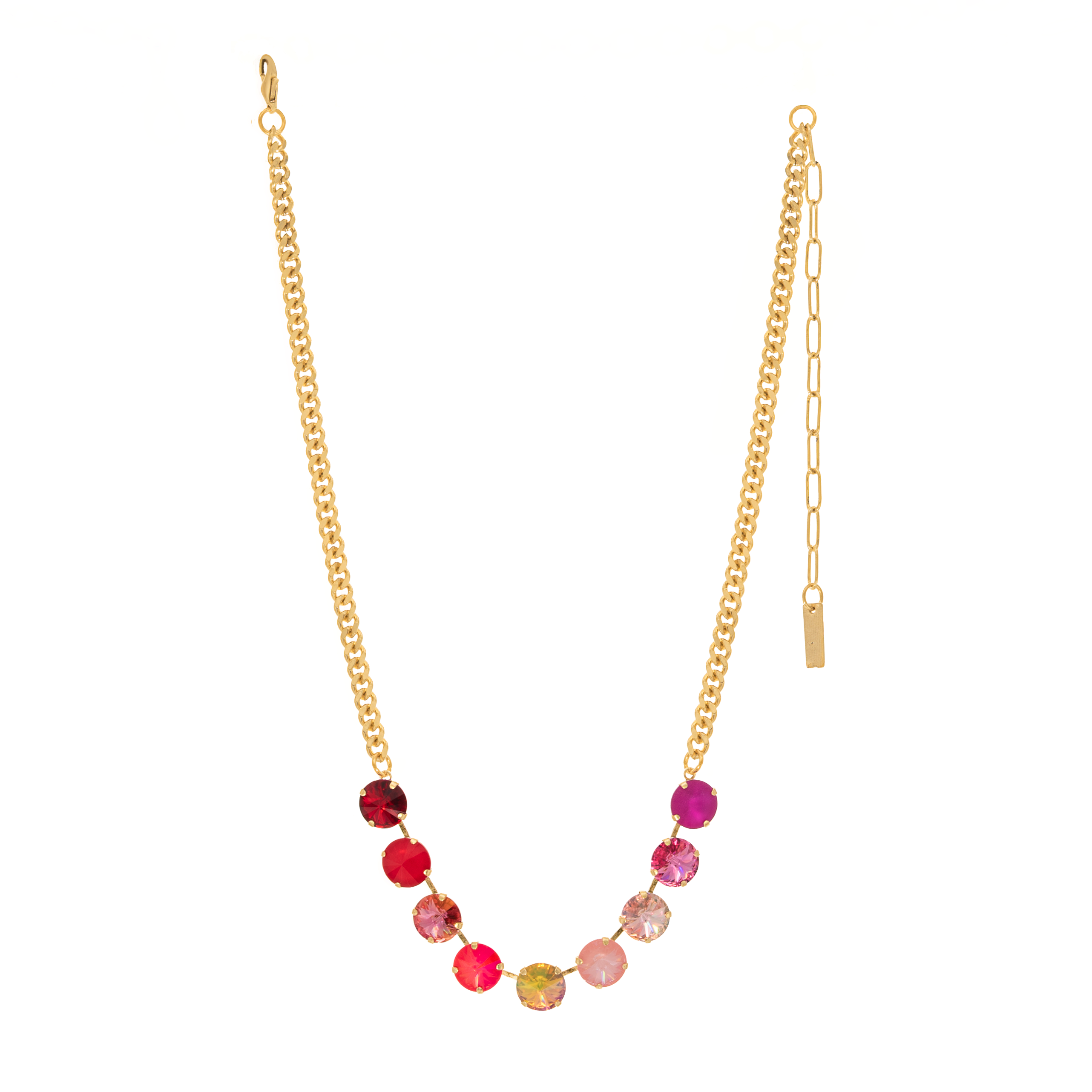 TOVA-Mini Sofia Necklace in Flamingo Mix