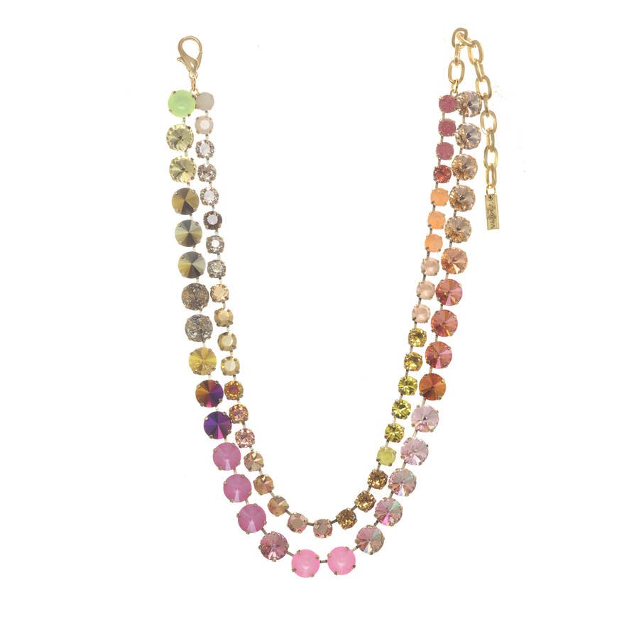 TOVA-Gweneth Necklace: Pink Ombre