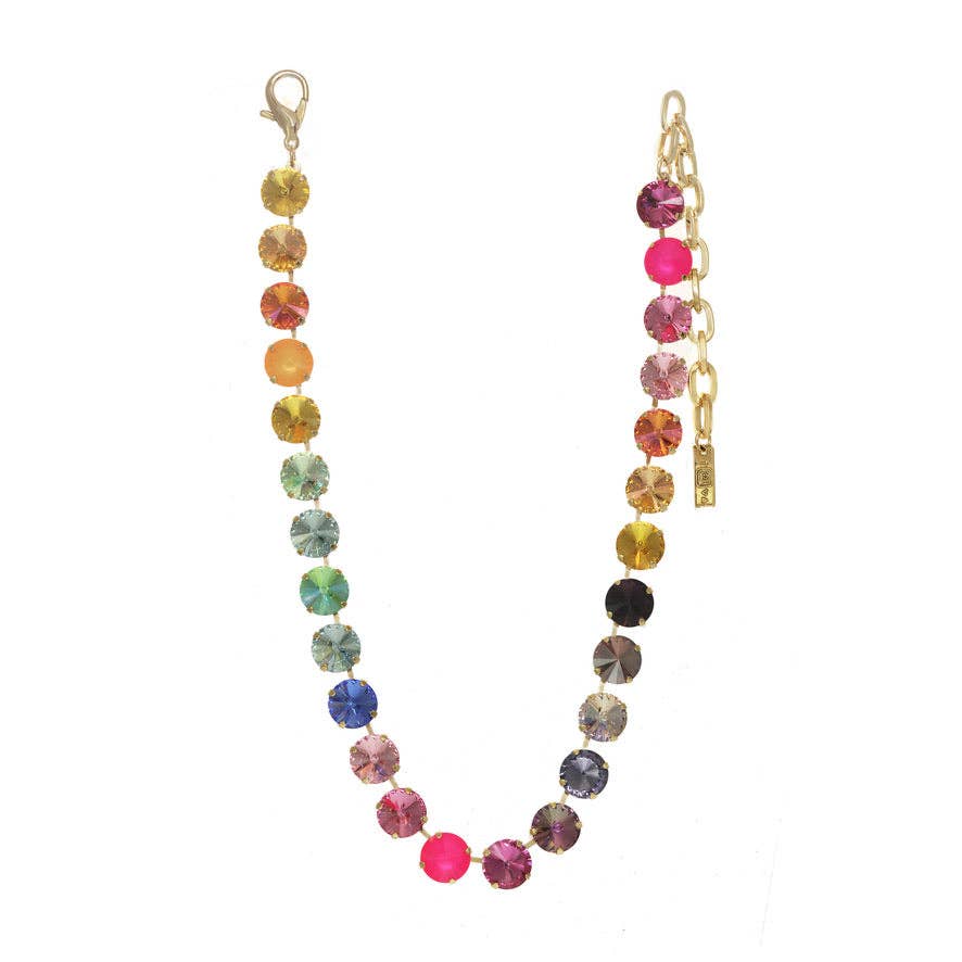 TOVA-The Sofia Necklace in Watermelon Mix: Watermelon Mix