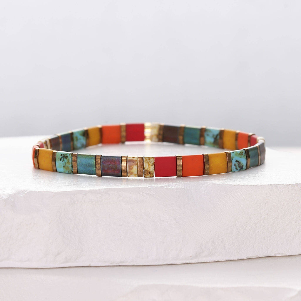 Romy - Bracelet de perles: L (17-20cm)