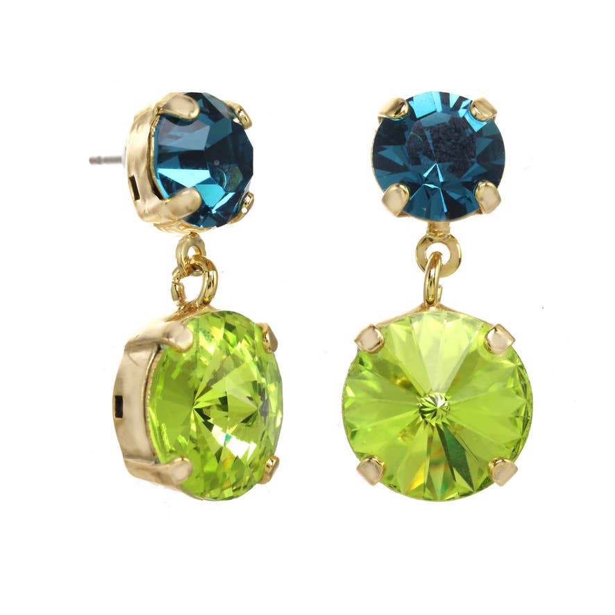 Felicia Earrings: Lime