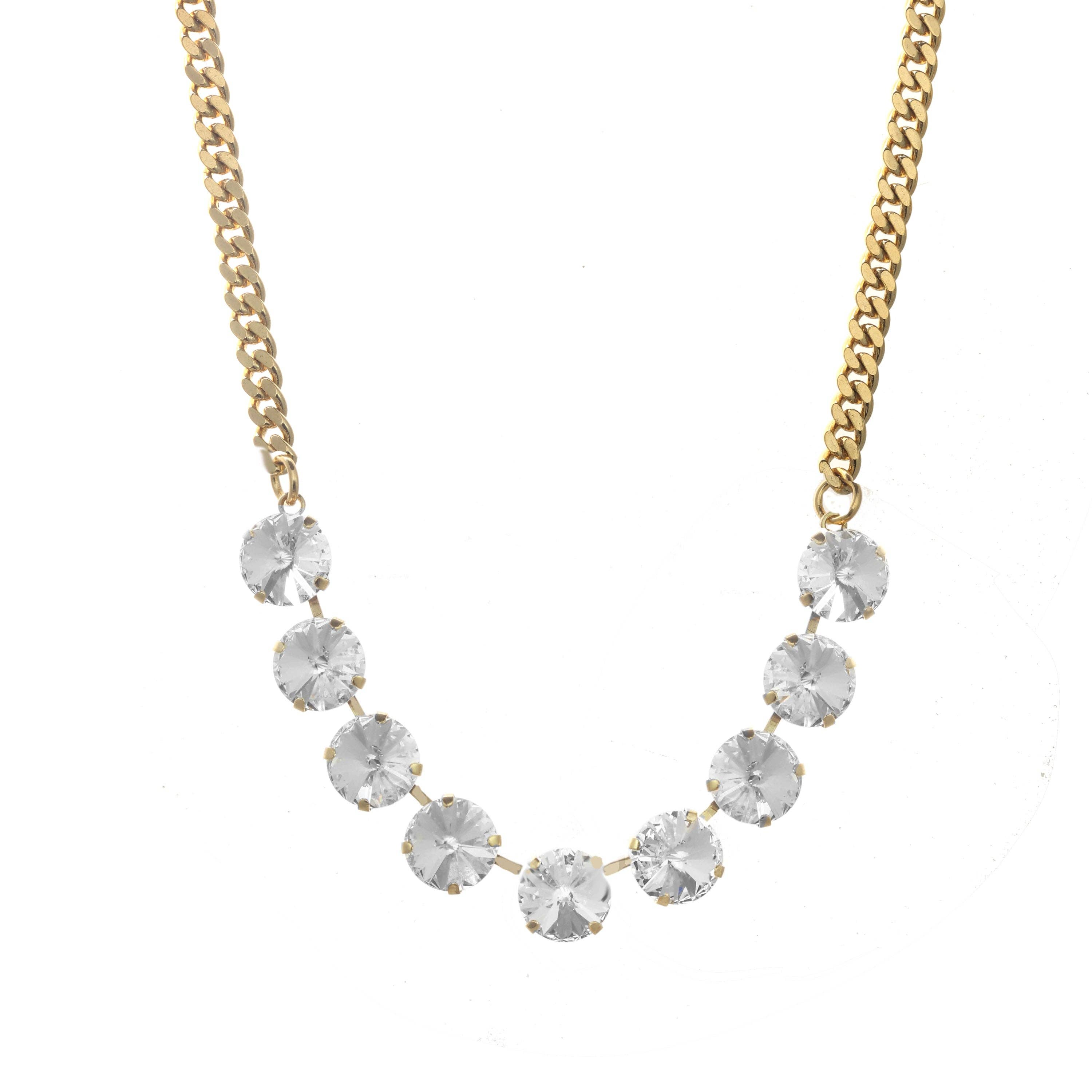 TOVA-Mini Sofia Necklace: Clear