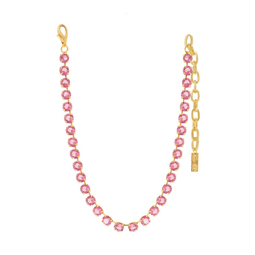 TOVA-Oakland Necklace Rose Unfoiled