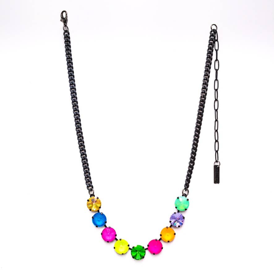 TOVA-Mini Sofia Necklace in Smutt Watermelon: Neon