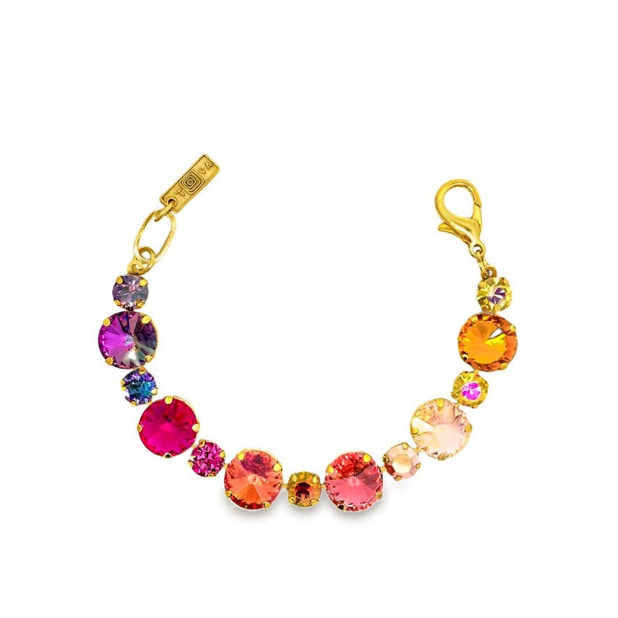 TOVA-Trinity bracelet in Antique Gold: Wonderland