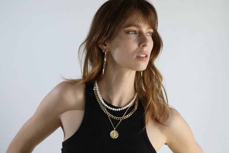 RH-PEARL & CURB NECKLACE