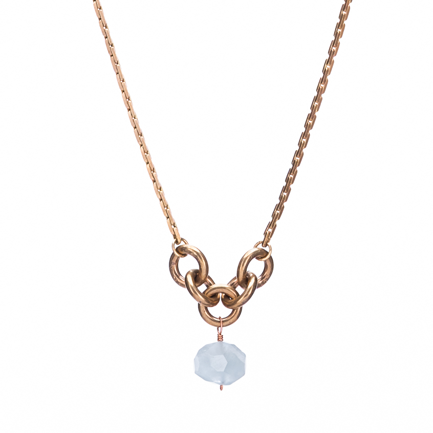 HG-SS26 Mara Necklace: Aquamarine