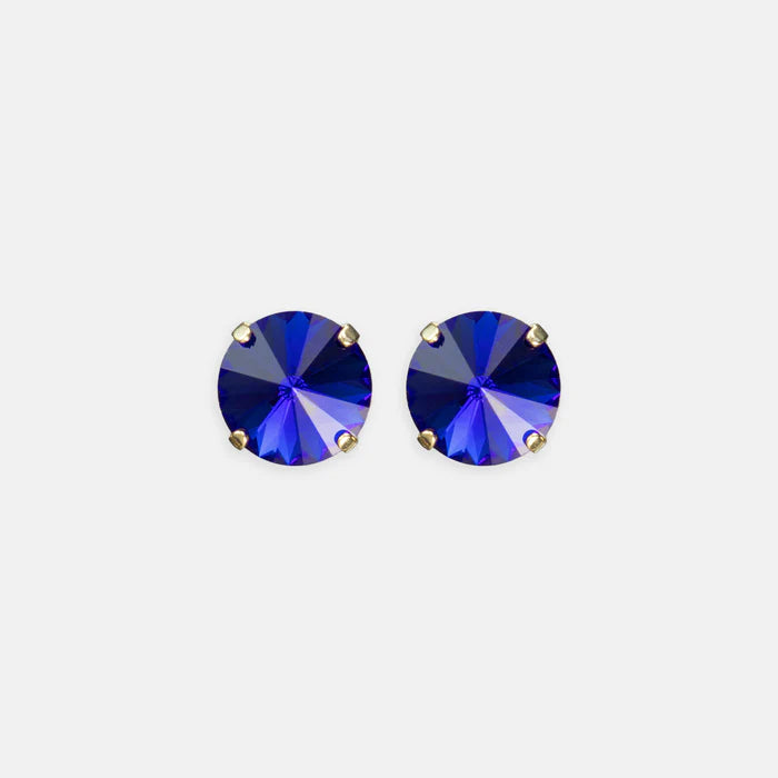 Capri Blue Rivoli Studs