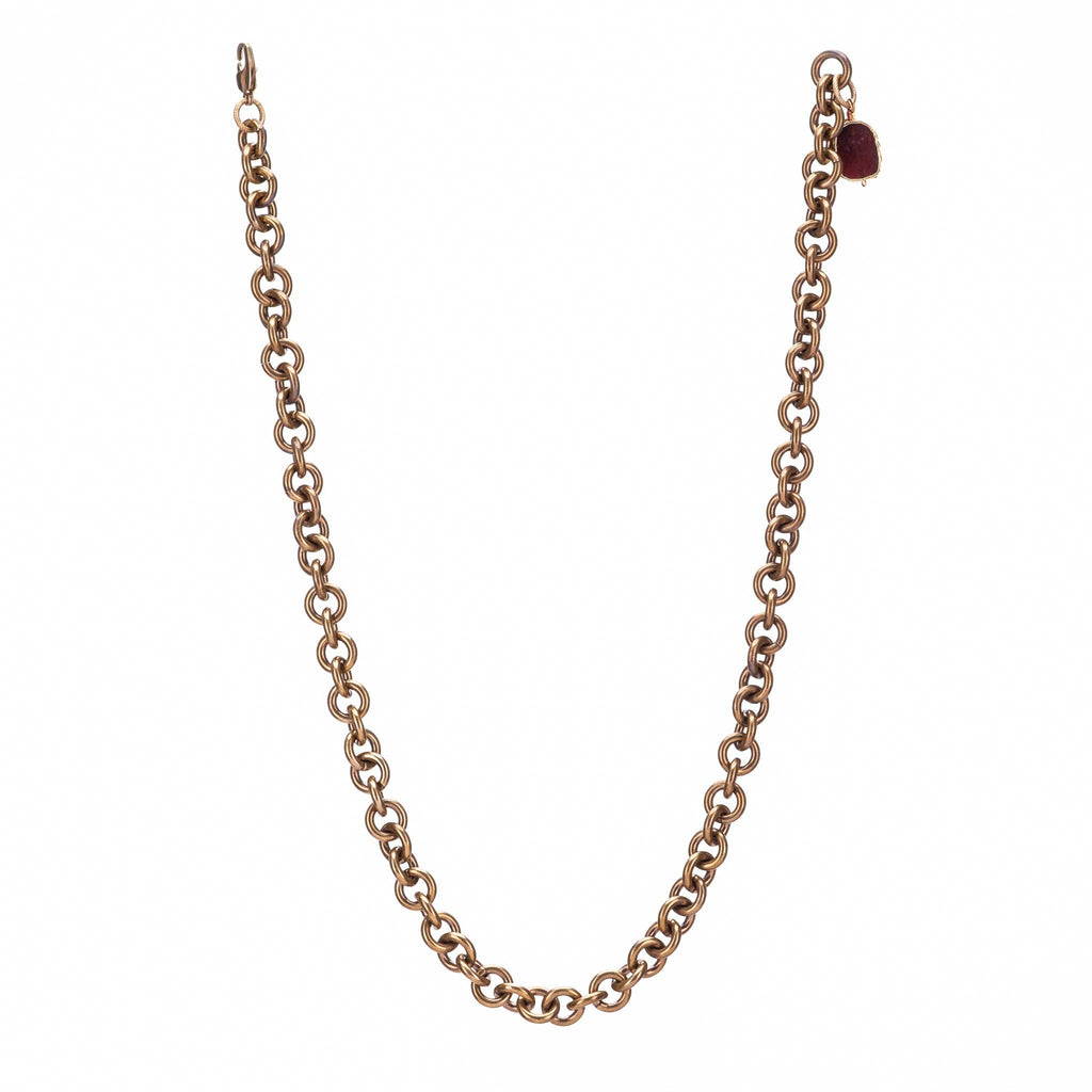 SS26 Knox Necklace: Garnet