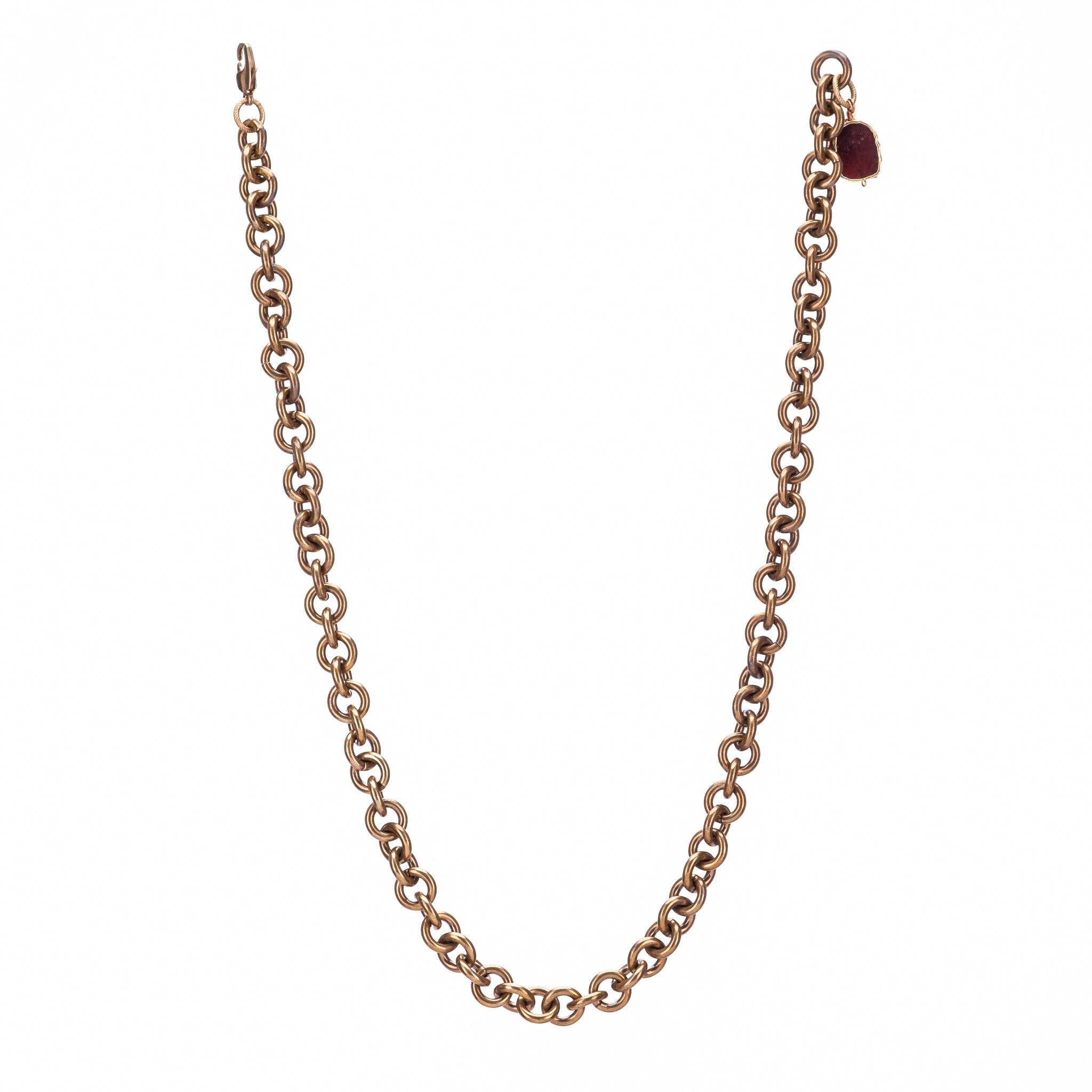SS26 Knox Necklace: Garnet