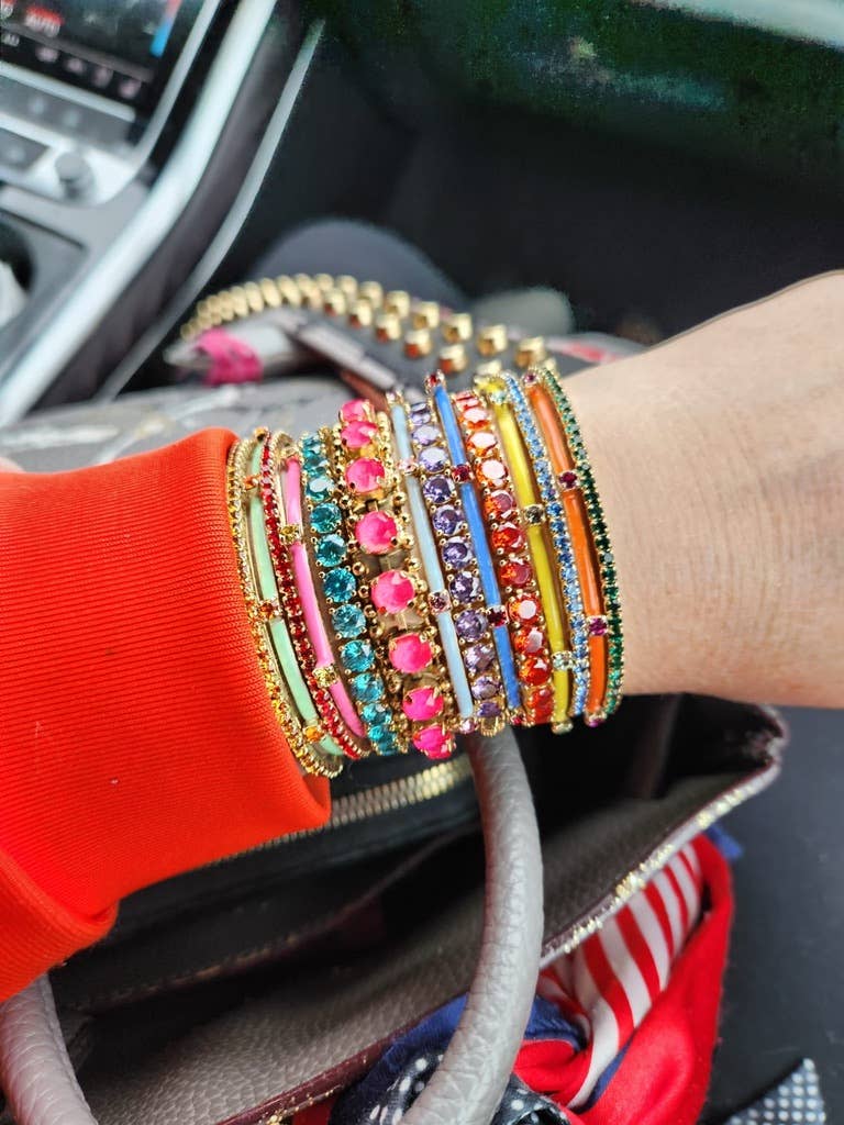 Rae Stackable cuffs: Orange