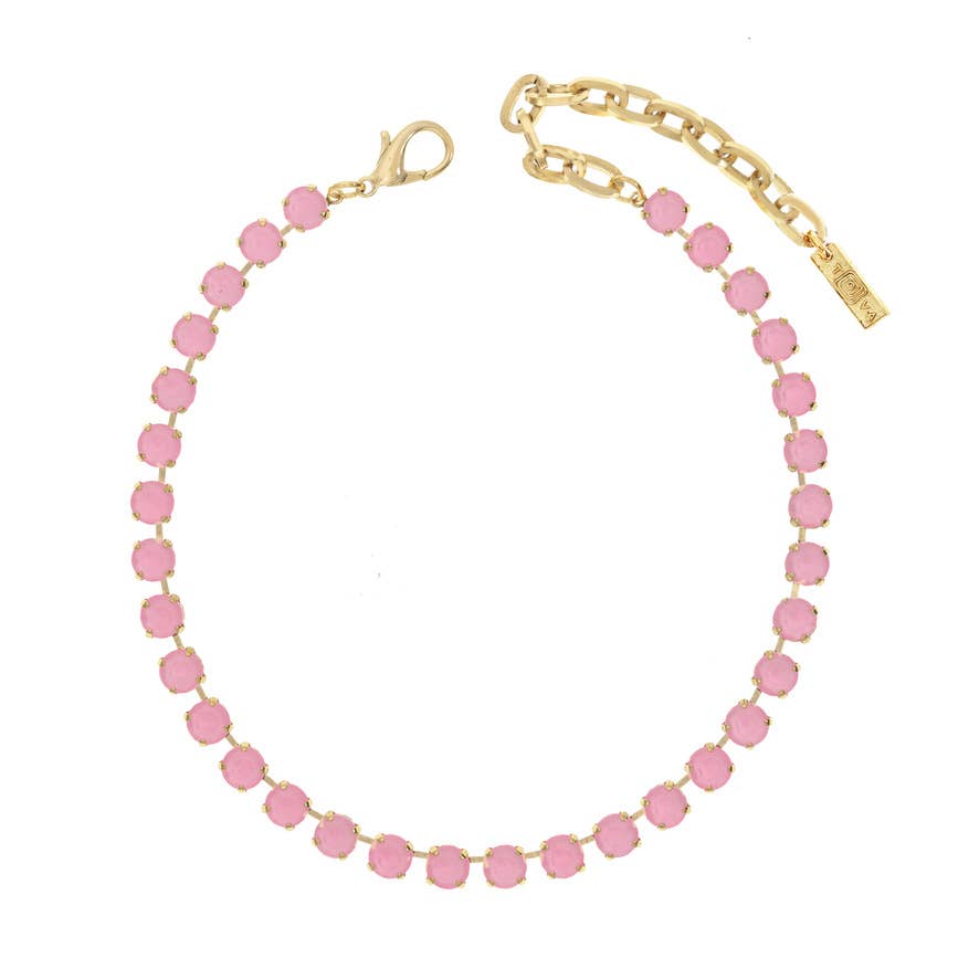 TOVA-Oakland Necklace: Bubble Gum