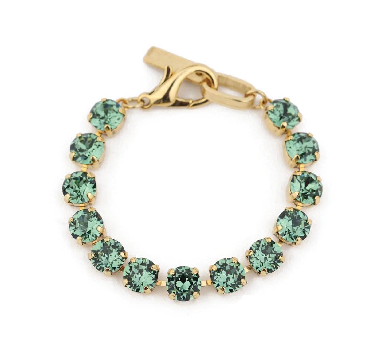 TOVA-Izzy Bracelet Antique Gold: Erinite / Medium: 7"