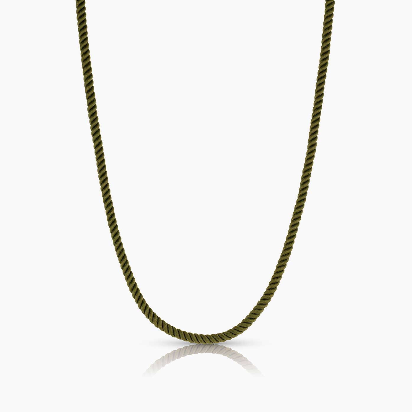 Coco Moss Silk Cord Necklace