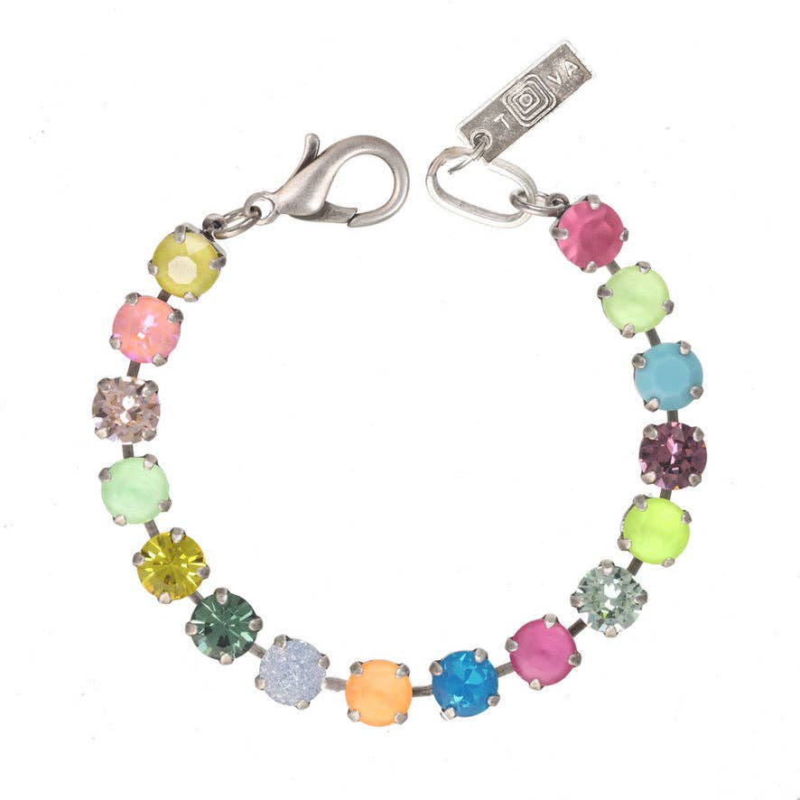TOVA-Izzy Bracelet in POP: Antique Silver / Small: 6.5"