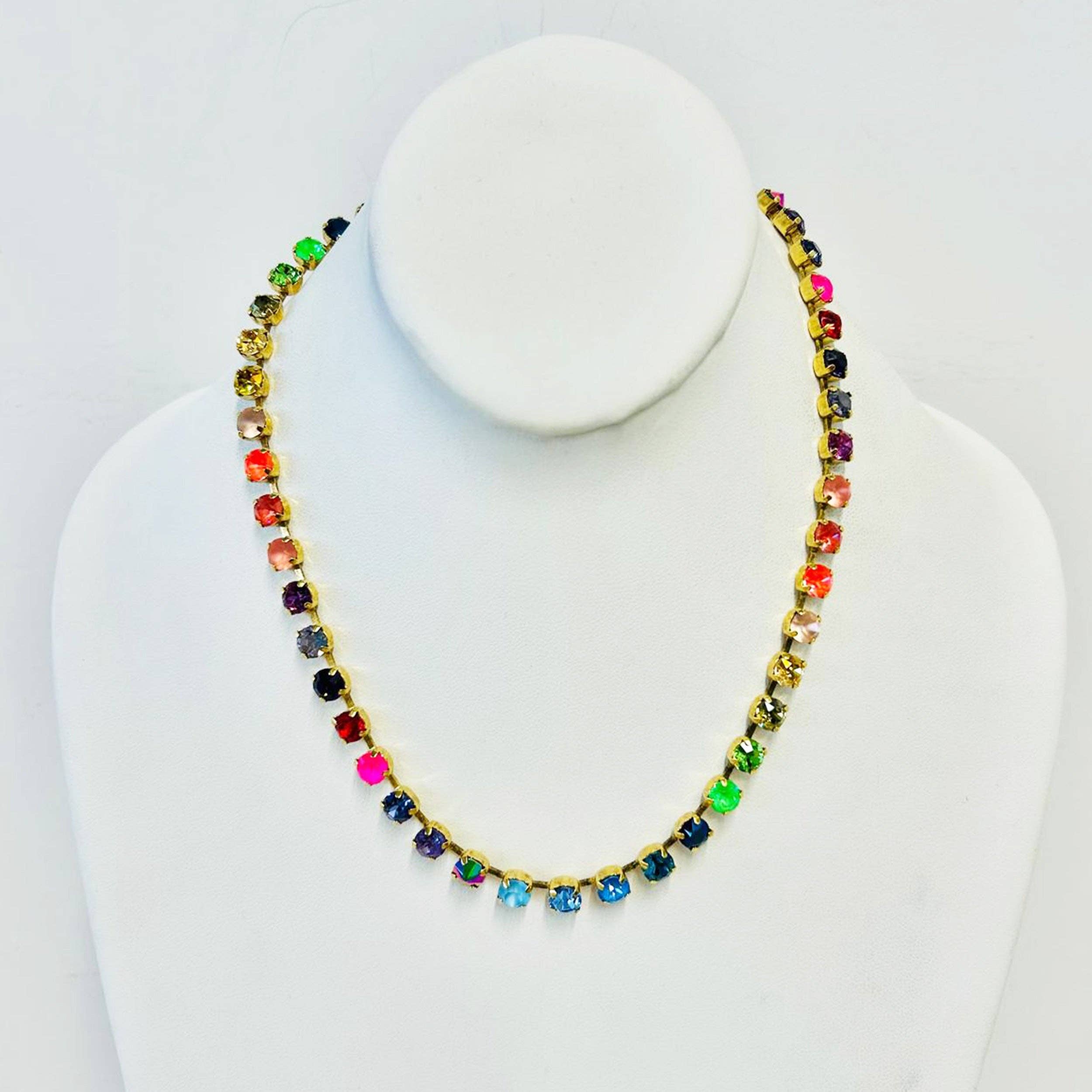 TOVA-Sarina Necklace in Watermelon Rainbow