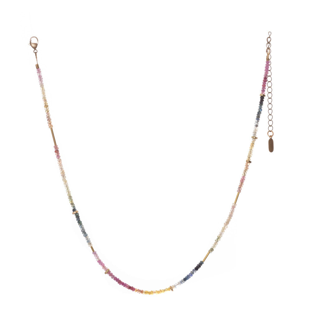 HG-Multi-Sapphire Ombre Necklace