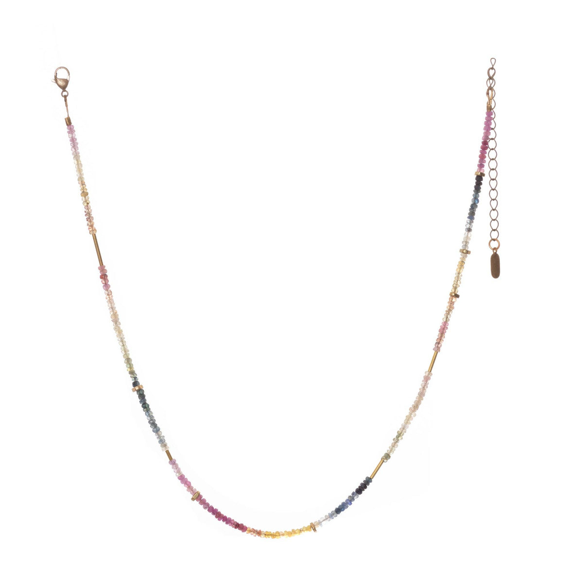 HG-Multi-Sapphire Ombre Necklace