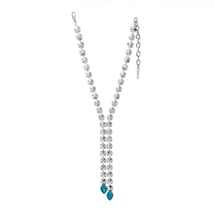 TOVA-Split Necklace in Silver
