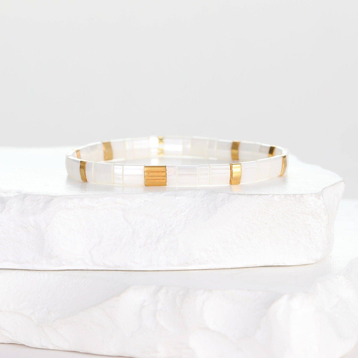 KOSS-Neige - Bracelet de perles: L/XL (17-20 cm)